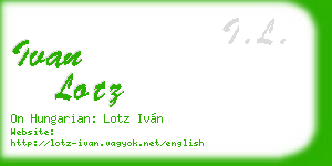 ivan lotz business card